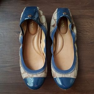 Coach Slate Blue Flats